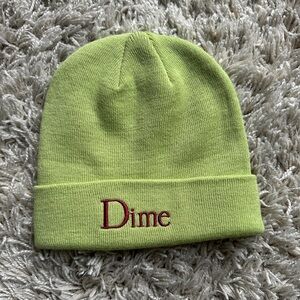 Dime Lime Green Knit Beanie